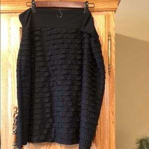 Black Ruffle Skirt